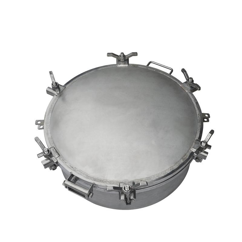 Stainless steel quick opening manhole cover